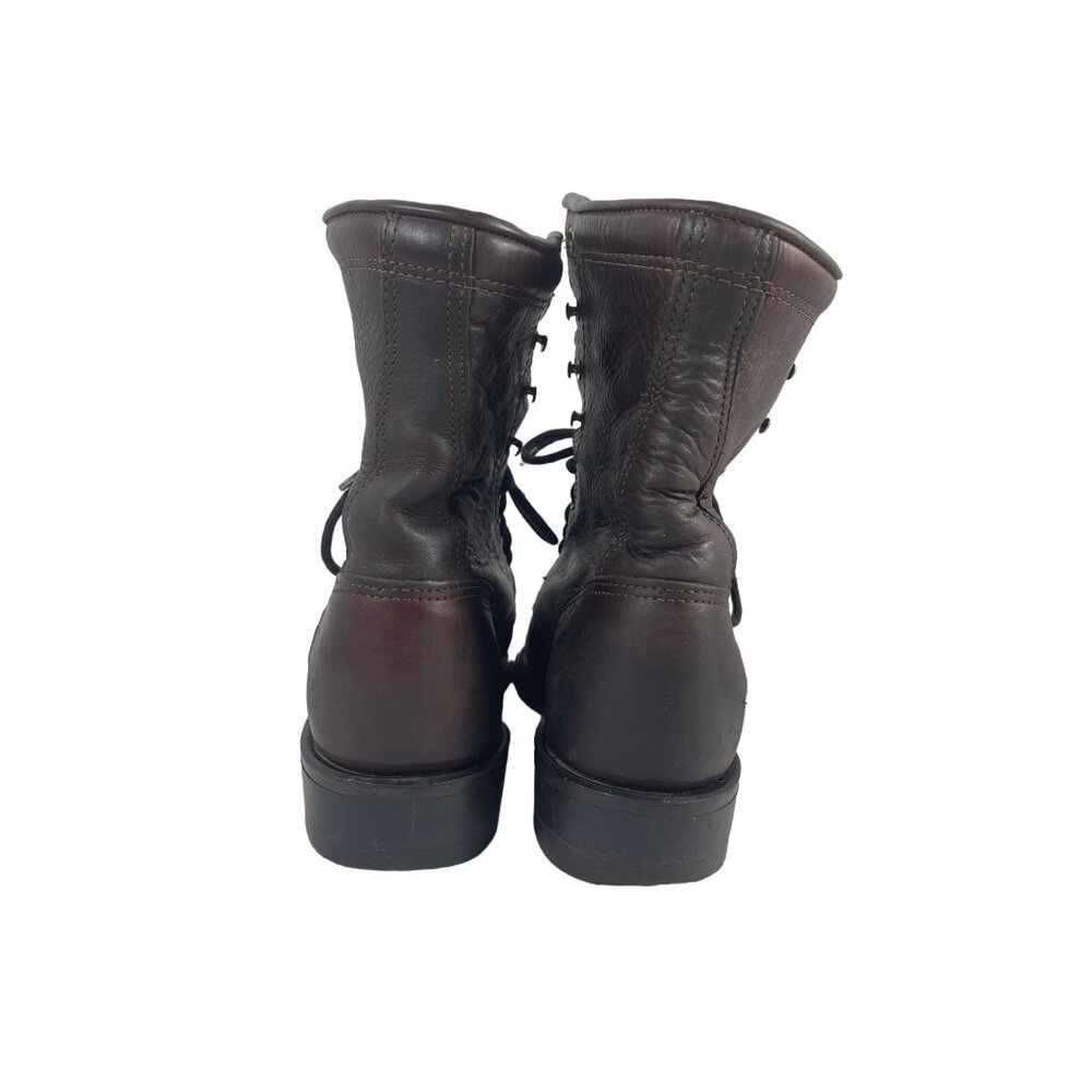 Double-H Ladies Lacer 9300 Brown Lace Up Ankle Boots Women’s Size 7M - Picture 5 of 11